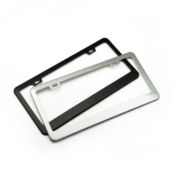 Standard stainless steel decoration license plate frame
